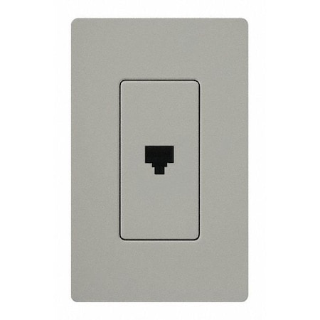 Telephone Jack, Single, Gray MPN:CA-PJ-GR