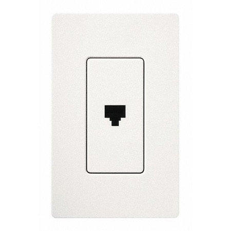 Telephone Jack, Single, White MPN:CA-PJ-WH