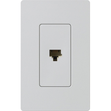 Lutron Satin Colors 1 Socket Telephone Faceplate - RJ-12 Phone - Palladium MPN:SC-PJ-PD