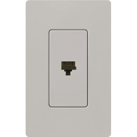 Lutron Satin Colors 1 Socket Telephone Faceplate - RJ-12 Phone - Taupe MPN:SC-PJ-TP