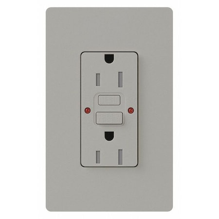 Receptacles, GFCI, Tamper-Resistant, Gray MPN:CAR-15-GFST-GR