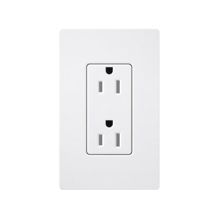 Straight Blade Receptacle, 15 A, 125V AC, 2 Pole MPN:CARS-15-TR-WH