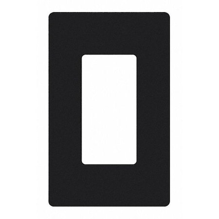 Designer Wall Plates, Number of Gangs: 1 Gloss Finish, Black MPN:CW-1-BL