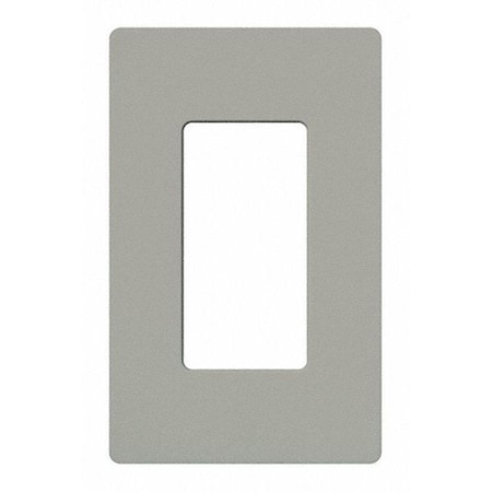 Designer Wall Plates, Number of Gangs: 1 Gloss Finish, Gray MPN:CW-1-GR