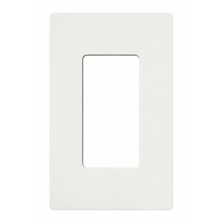 Designer Wall Plates, Number of Gangs: 1 Plastic, Gloss Finish, White MPN:CW-1-WH