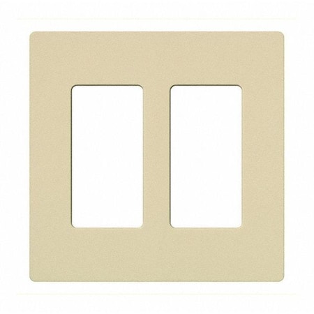 Designer Wall Plates, Number of Gangs: 2 Gloss Finish, Ivory MPN:CW-2-IV