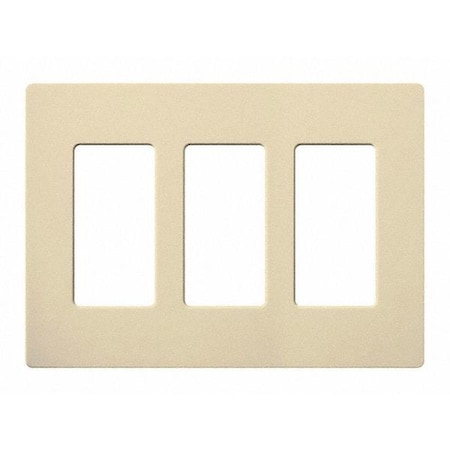 Designer Wall Plates, Number of Gangs: 3 Gloss Finish, Ivory MPN:CW-3-IV