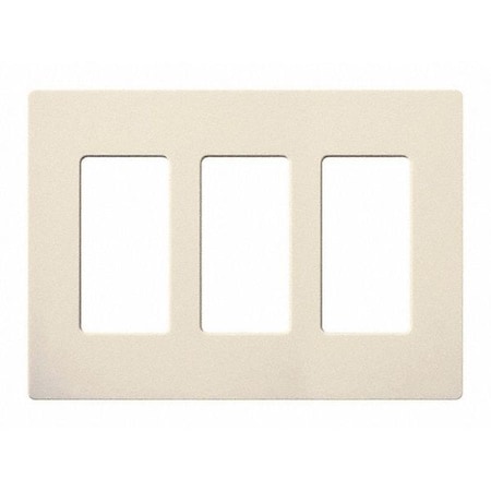 Designer Wall Plates, Number of Gangs: 3 Gloss Finish, Light Almond MPN:CW-3-LA