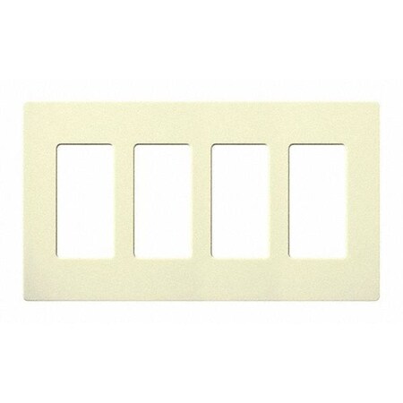 Designer Wall Plates, Number of Gangs: 4 Gloss Finish, Almond MPN:CW-4-AL