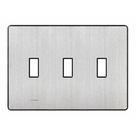 Traditional Fassada Wall Plates, Number of Gangs: 3 Satin Finish, Stainless Steel MPN:FW-3-SS