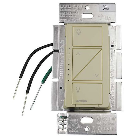 Lighting Dimmer, 1-Pole, 120V, Ivory MPN:PD-6WCL-IV