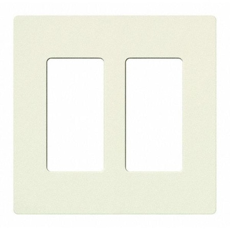 Designer Wall Plates, Number of Gangs: 2 Thermoset, Satin Finish, Biscuit MPN:SC-2-BI
