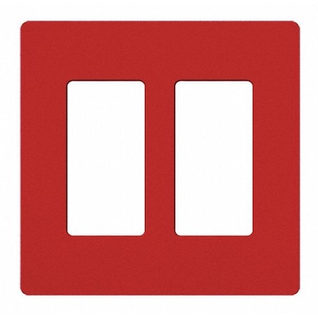 Designer Wall Plates, Number of Gangs: 2 Satin Finish, Hot MPN:SC-2-HT