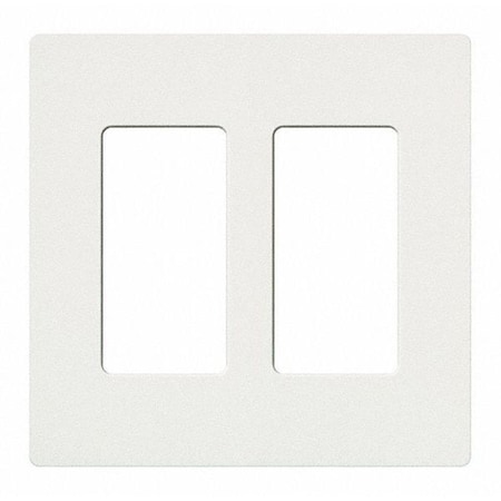 Designer Wall Plates, Number of Gangs: 2 Satin Finish, Snow MPN:SC-2-SW