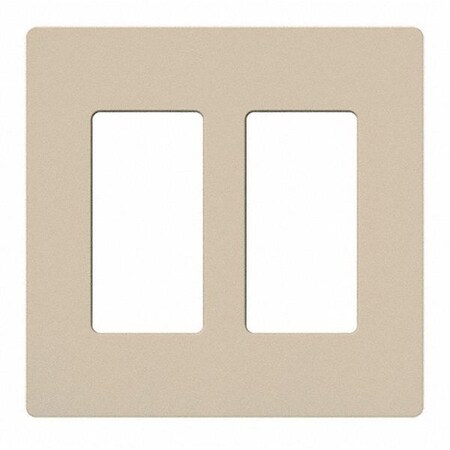 Designer Wall Plates, Number of Gangs: 2 Satin Finish, Taupe MPN:SC-2-TP
