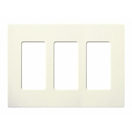 Designer Wall Plates, Number of Gangs: 3 Satin Finish, Biscuit MPN:SC-3-BI