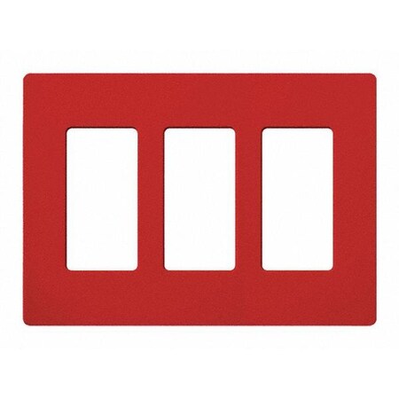 Designer Wall Plates, Number of Gangs: 3 Satin Finish, Hot MPN:SC-3-HT