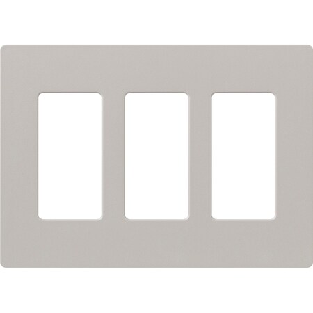 Designer Wall Plates, Number of Gangs: 3 Satin Finish, Taupe MPN:SC-3-TP