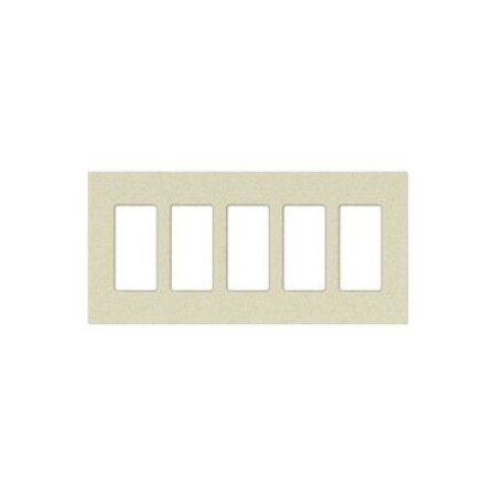 Designer Wall Plates, Number of Gangs: 5 Satin Finish, Taupe MPN:SC-5-TP