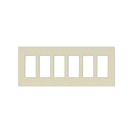Designer Wall Plates, Number of Gangs: 6 Satin Finish, Midnight MPN:SC-6-MN