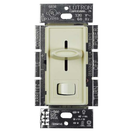 Lighting Dimmer, Rocker/Slide, Almond MPN:SCL-153P-AL