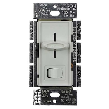 Lighting Dimmer, Rocker/Slide, White MPN:SCL-153P-WH