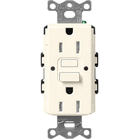 Receptacles, GFCI, Tamper-Rsnt, Biscuit MPN:SCR-15-GFST-BI