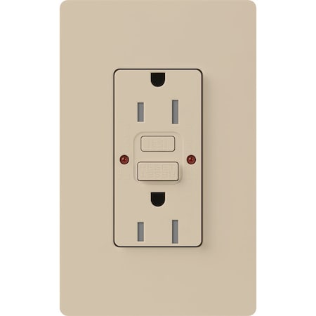 Receptacles, GFCI, Tamper-Resistant, Taupe MPN:SCR-15-GFST-TP