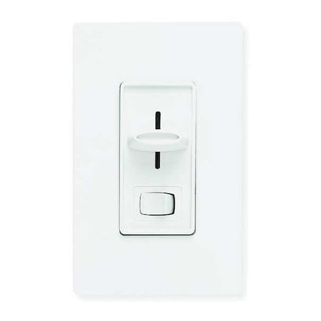 Lighting Dimmer, Slide, 1-Pole, 120V, White MPN:SLV-600P-WH