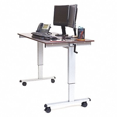Adjustable Table Silver 59 in W MPN:STANDUP-CF60-DW
