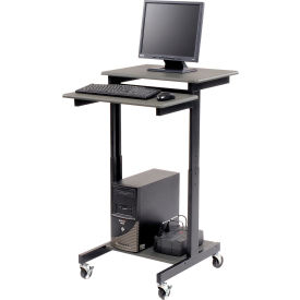 Luxor 3-Shelf Adjustable Height Presentation Workstation 24