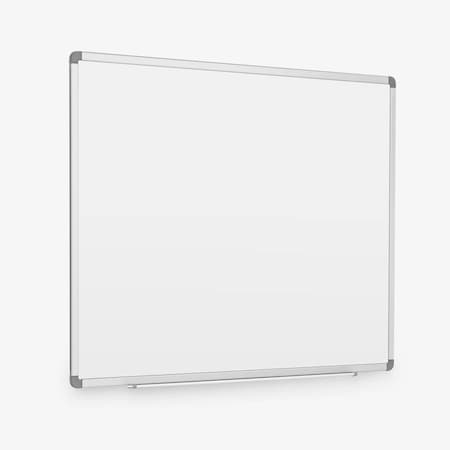 Porcelain Wall-Mounted Dry Erase Whiteboard, 48'' W x 36'' H MPN:DEWM002