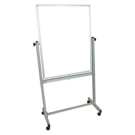 Dry Erase Board, Steel, 39 1/2 in, 30 in, Aluminum Frame, White, Gloss MPN:MB3040WW
