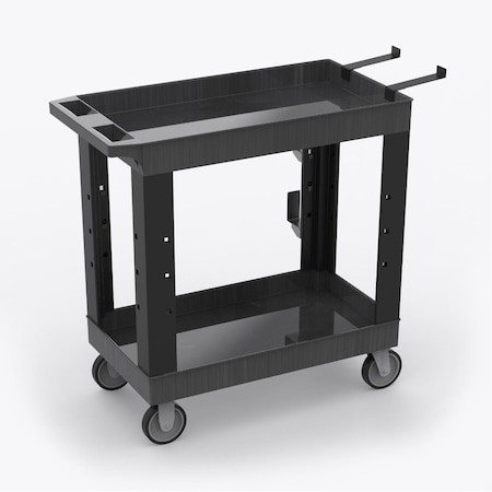 500 lbs. (250 lbs. per shelf, evenly distributed) Load Capacity, 18 in Overall L MPN:EC11-NDUST-B