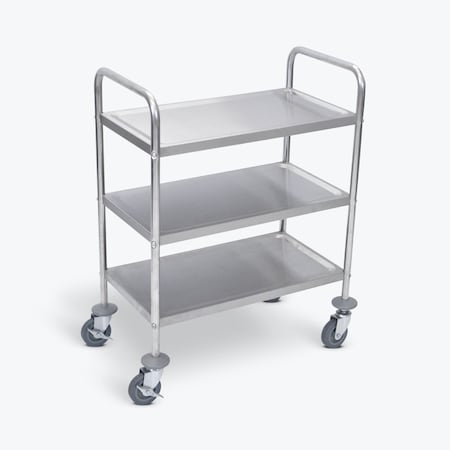 Stainless Steel Cart with Three Shelves, 37