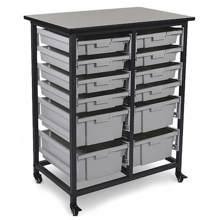 Stackable Storage Bins, (8 S, 4 L) MPN:MBS-DR-8S4L