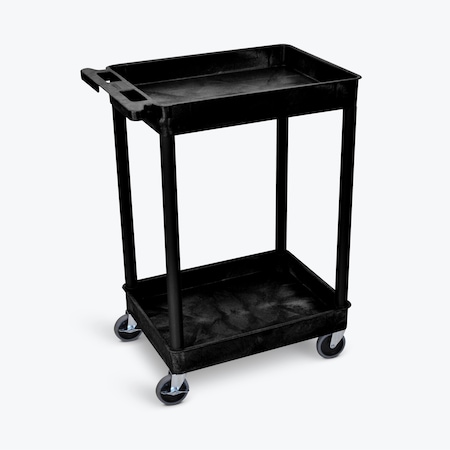 Tub Cart - Two Shelves - Black MPN:STC11-B