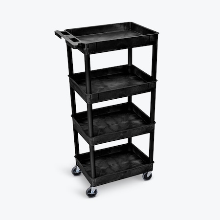 Tub Shelf Cart - Four Shelves -Black MPN:STC1111-B