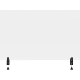 Luxor RECLAIM® Acrylic Sneeze Guard Desk Divider - 48