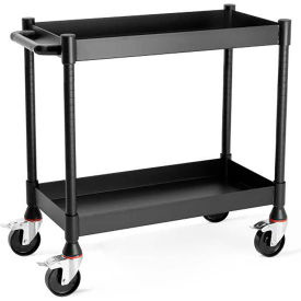 Luxor MightyHaul 2 Shelf Heavy-Duty Utility Cart 1200 lb. Cap. 39-15/16