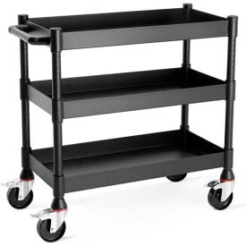 Luxor MightyHaul 3 Shelf Heavy-Duty Utility Cart 1200 lb. Cap. 39-15/16