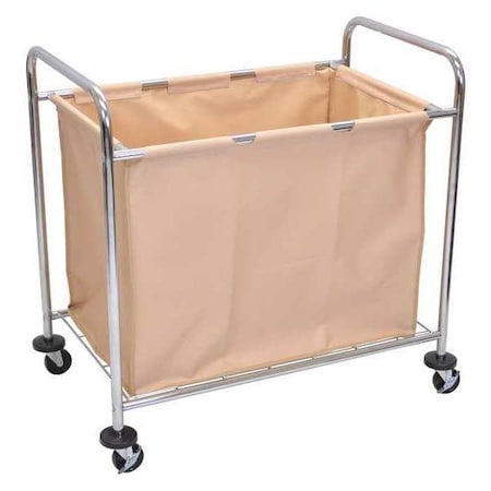 Laundry Cart, w/Tan Canvas Bag MPN:HL14