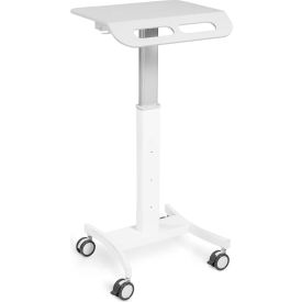 Luxor Mobile Adjustable Height Rolling Medical Laptop Cart 21