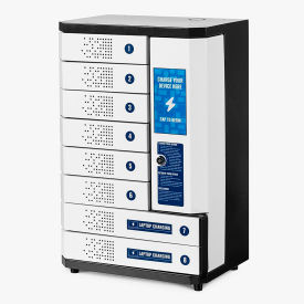 Luxor KwikBoost® 8-Bay Self-Service Charging Locker 15-3/4