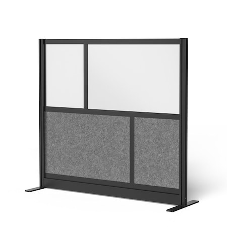 Workflow Modular Wall Room Divider System - Black Frame - 53