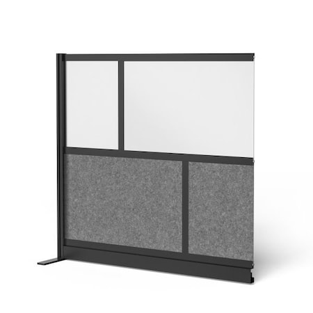 Workflow Modular Wall Room Divider System - Black Frame - 53