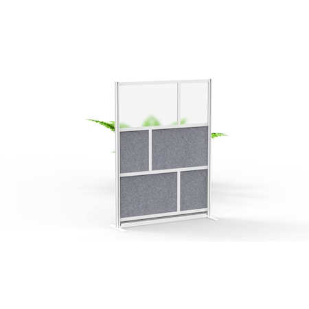 Expanse Modular Wall Room Divider System - Silver Frame - 53