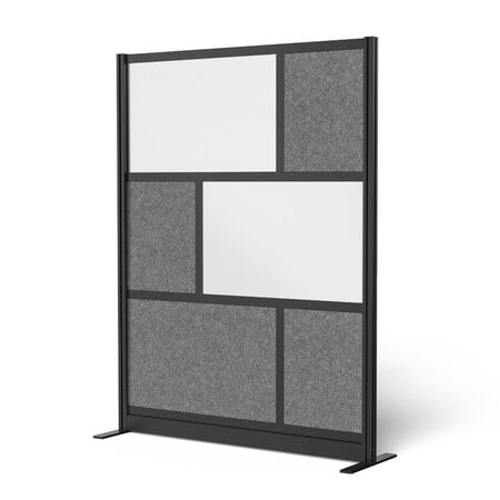 Workflow Modular Wall Room Divider System - Black Frame - 53