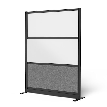 Workflow Modular Wall Room Divider System - Black Frame - 53