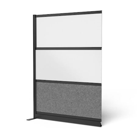 Workflow Modular Wall Room Divider System - Black Frame - 53